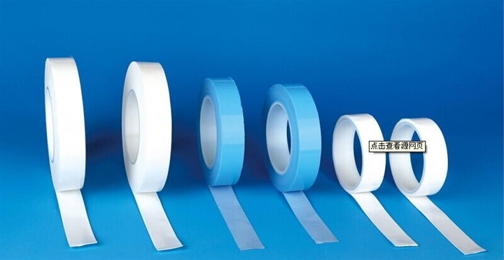 Thermally conductive double-sided tape with substrate